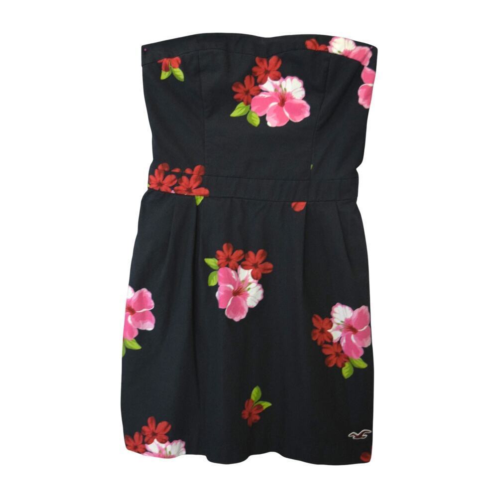 Hollister black off shoulder‎ floral dress